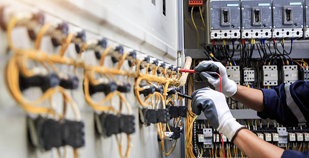 Professional Electrician technician working in Rheems, PA